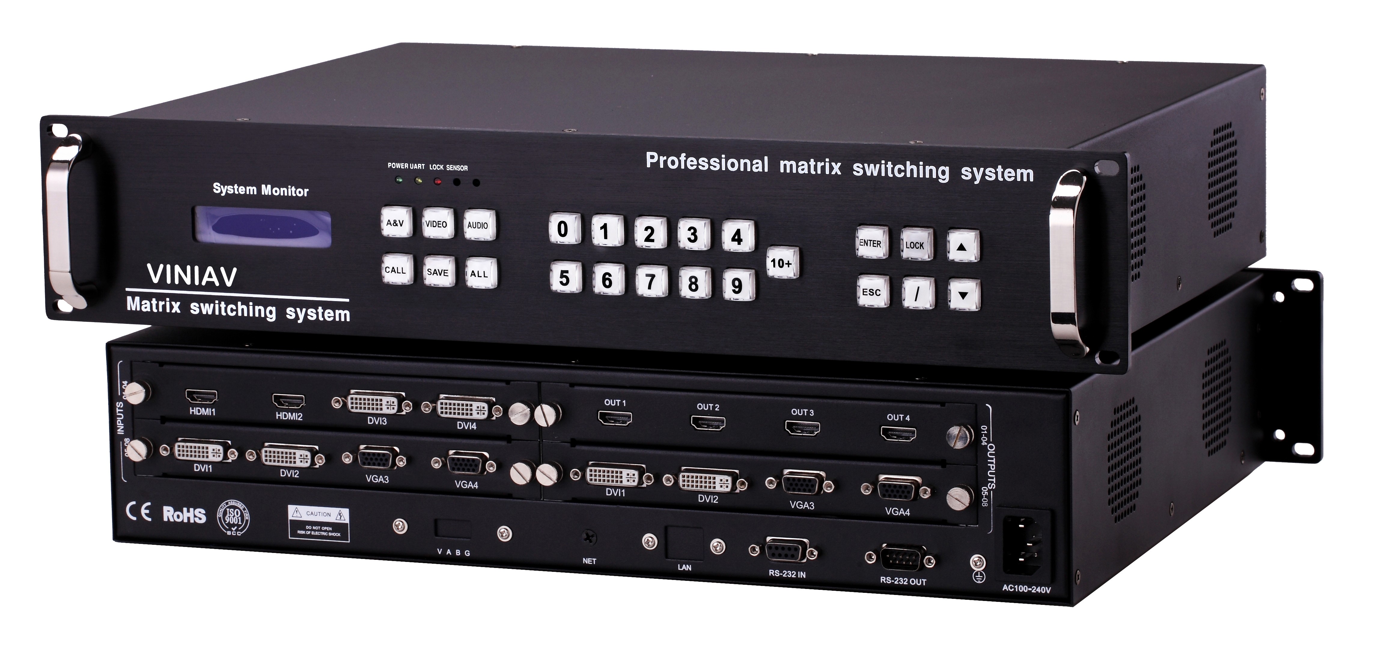 (mx08無縫切換高清混合插卡矩陣) (mx08無縫切換高清混合插卡矩陣)