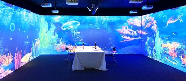 三折幕投影系統 三折幕投影系統